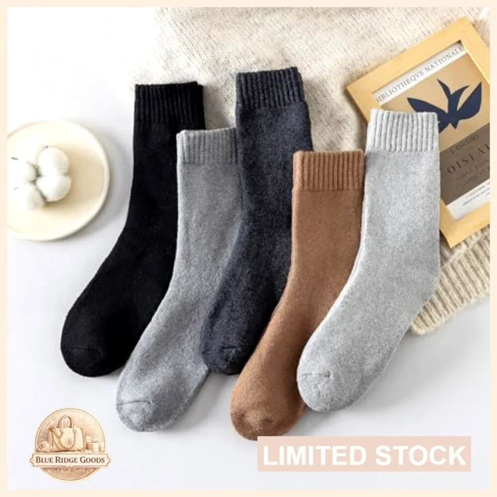 Wool Blend Thermal Socks Ultra-Warm Breathable Crew Boot Cozy Winter Wear